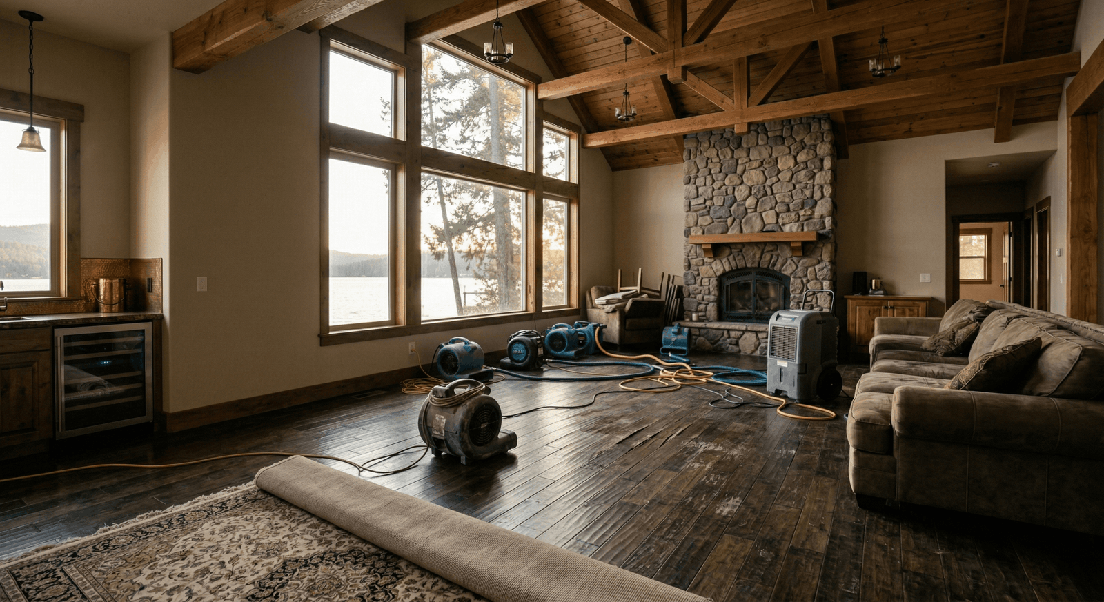 water damage restoration Spokane Washington professional restoration equipment